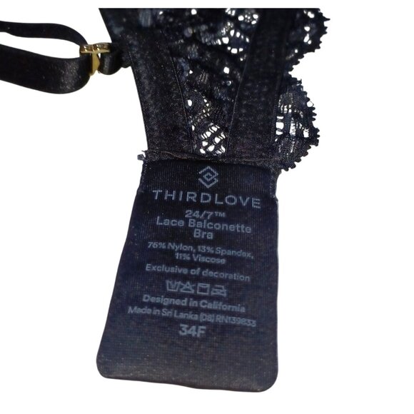 ThirdLove Bras Lot of 3 Size 34F Lace & Smooth T-Shirt Style Comfort Coverage - Picture 7 of 11